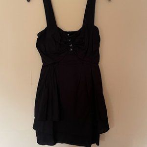 Black Windsor Tiered Dress